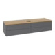 V&B Waschtischunterschrank ohne Frontstruktur Antao 160x50cm, WBP hon. Oa, Anthrac. m Lac