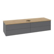V&B Waschtischunterschrank ohne Frontstruktur Antao 160x50cm, WBP hon. Oa, Anthrac. m Lac-3