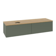 V&B Waschtischunterschrank ohne Frontstruktur Antao 160x50cm, WBP hon. Oa, lea gre. m Lac
