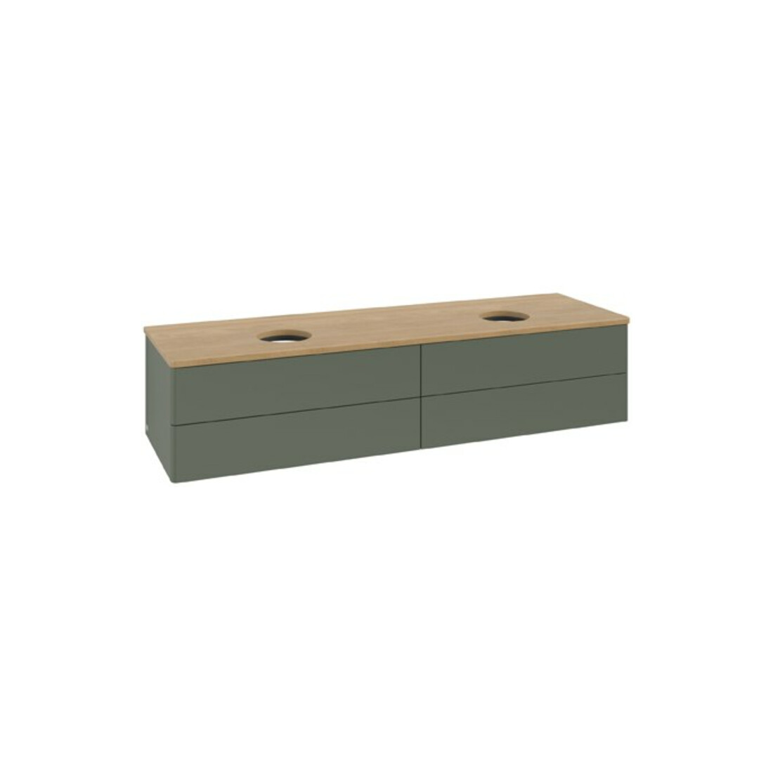 V&B Waschtischunterschrank ohne Frontstruktur Antao 160x50cm, WBP hon. Oa, lea gre. m Lac