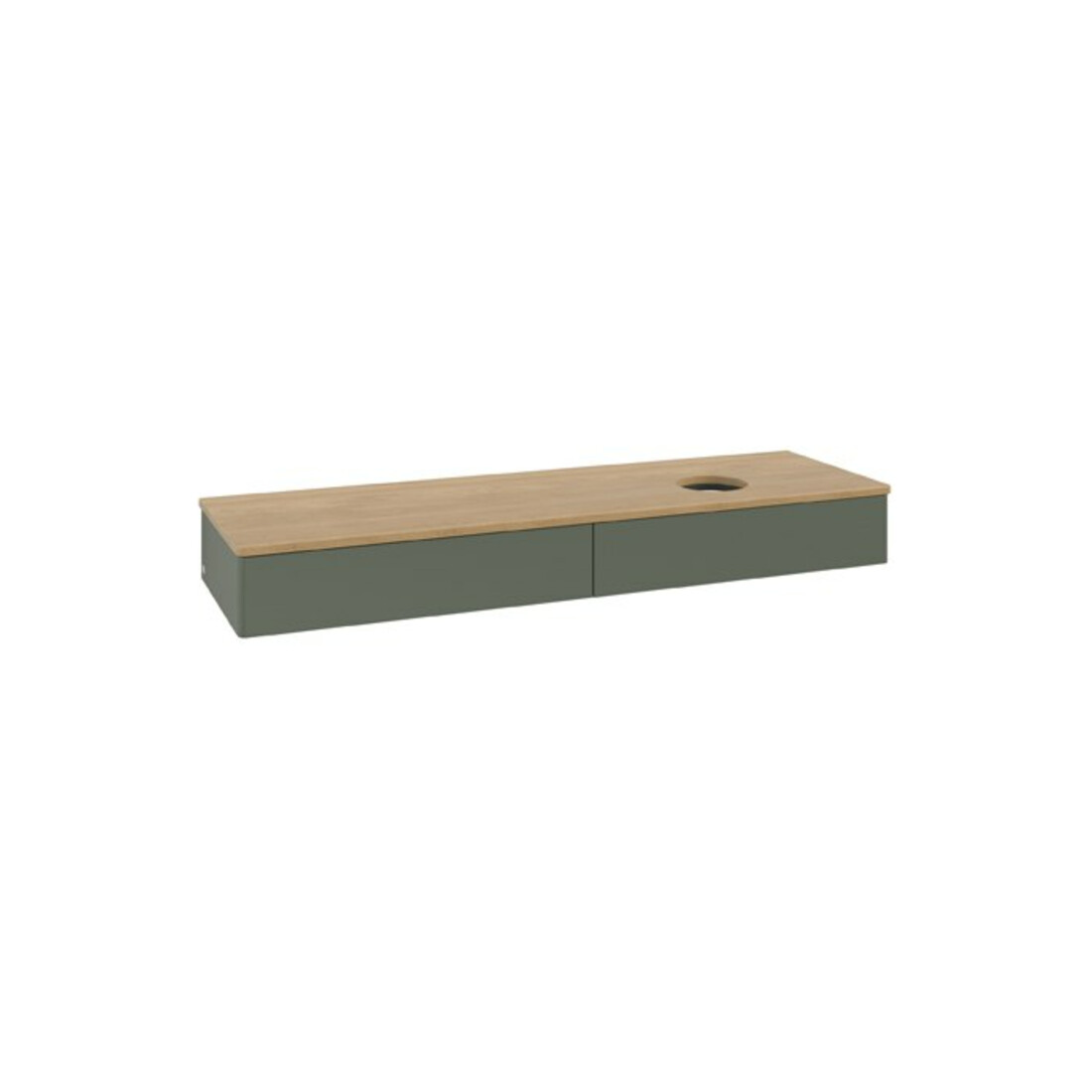 V&B Waschtischunterschrank ohne Frontstruktur Antao 160x50cm, WBP hon. Oa, lea gre. m Lac