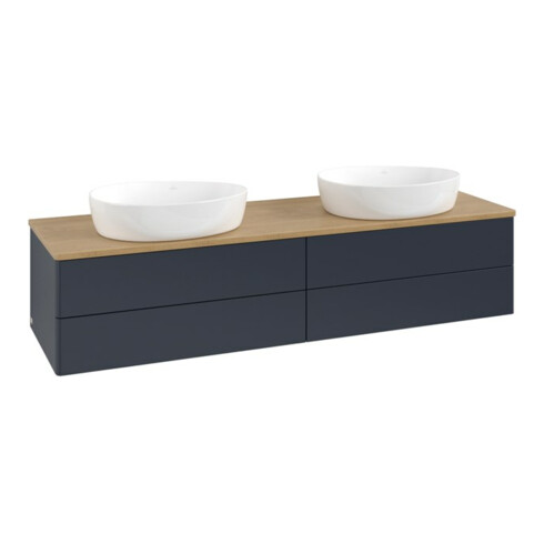 V&B Waschtischunterschrank ohne Frontstruktur Antao 160x50cm, WBP hon. Oa, md bl. m Lac