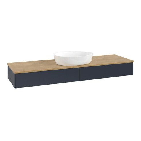 V&B Waschtischunterschrank ohne Frontstruktur Antao 160x50cm, WBP hon. Oa, md bl. m Lac