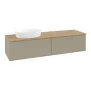 V&B Waschtischunterschrank ohne Frontstruktur Antao 160x50cm, WBP hon. Oa, st. Gr m Lac