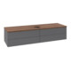 V&B Waschtischunterschrank ohne Frontstruktur Antao 160x50cm, WBP w. wal, Anthrac. m Lac-1