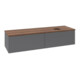V&B Waschtischunterschrank ohne Frontstruktur Antao 160x50cm, WBP w. wal, Anthrac. m Lac-3