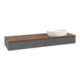 V&B Waschtischunterschrank ohne Frontstruktur Antao 160x50cm, WBP w. wal, Anthrac. m Lac-3