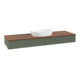 V&B Waschtischunterschrank ohne Frontstruktur Antao 160x50cm, WBP w. wal, lea gre. m Lac-1