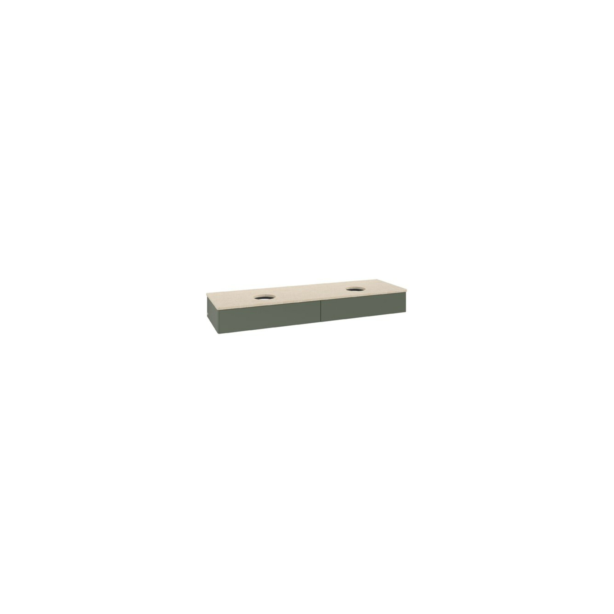 V&B Waschtischunterschrank ohne Frontstruktur Antao 160x50cm, WTP botti., leaf gre. m Lac ; Villeroy & Boch