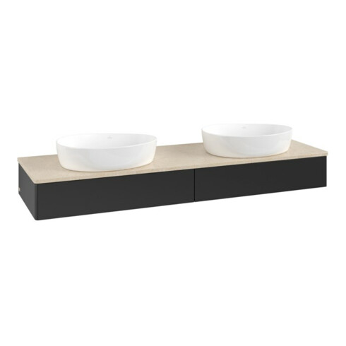 V&B Waschtischunterschrank ohne Frontstruktur Antao 160x50cm, WTP-farbe botti., bla m Lac