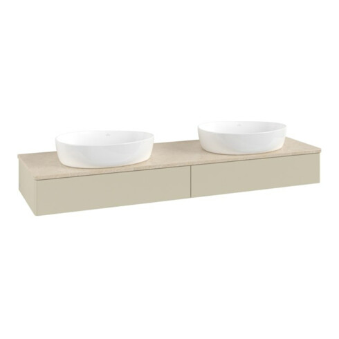 V&B Waschtischunterschrank ohne Frontstruktur Antao 160x50cm, WTP-farbe botti., si Gr m Lac