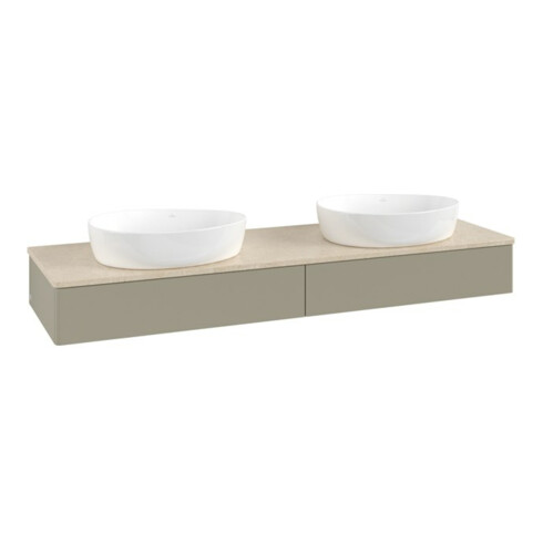 V&B Waschtischunterschrank ohne Frontstruktur Antao 160x50cm, WTP-farbe botti., st. Gr m Lac