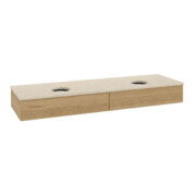 V&B Waschtischunterschrank ohne Frontstruktur Antao 160x50cm, WTP-farbe botticino, honey oak-3