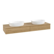 V&B Waschtischunterschrank ohne Frontstruktur Antao 160x50cm, WTP-farbe honey oak, honey oak-3