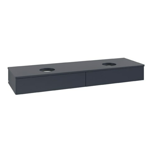 V&B Waschtischunterschrank ohne Frontstruktur Antao 160x50cm, WTP-farbe Lac, md bl. m Lac