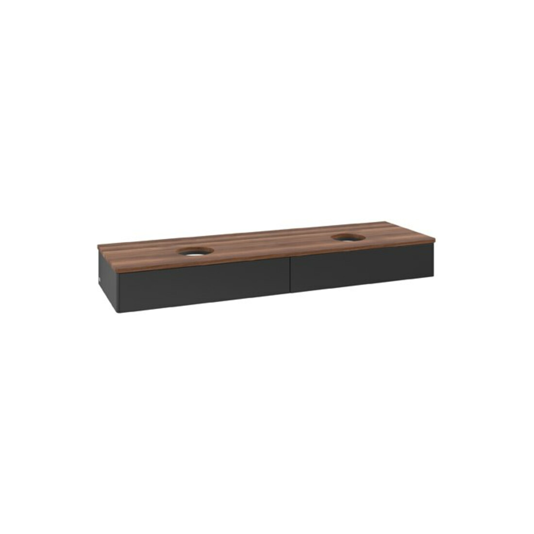 V&B Waschtischunterschrank ohne Frontstruktur Antao 160x50cm, WTP-farbe w. wal, bla m Lac