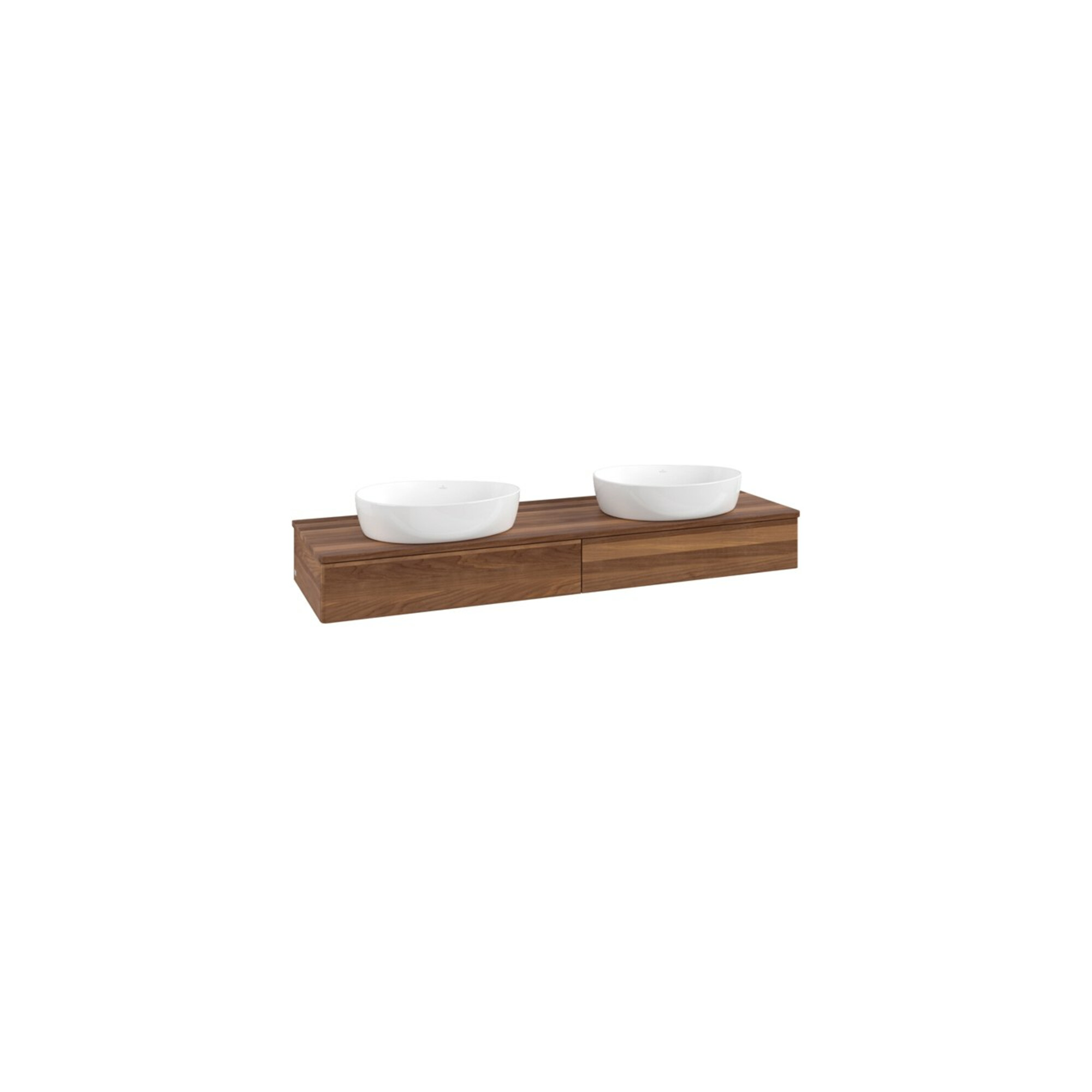 V&B Waschtischunterschrank ohne Frontstruktur Antao 160x50cm, WTP-farbe w. wal, warm walnut ; Villeroy & Boch
