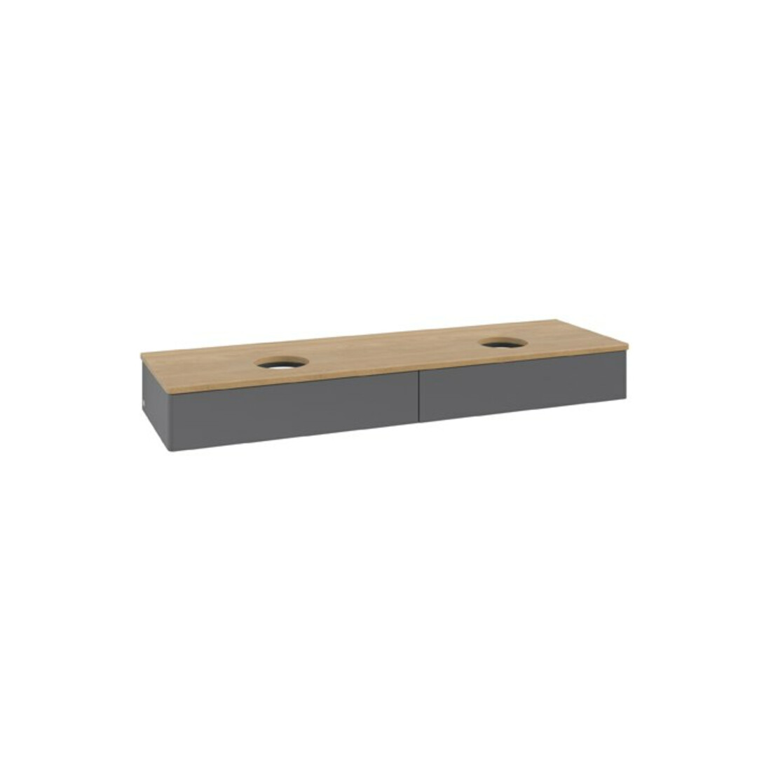 V&B Waschtischunterschrank ohne Frontstruktur Antao 160x50cm, WTP hon. Oa, Anthrac. m Lac