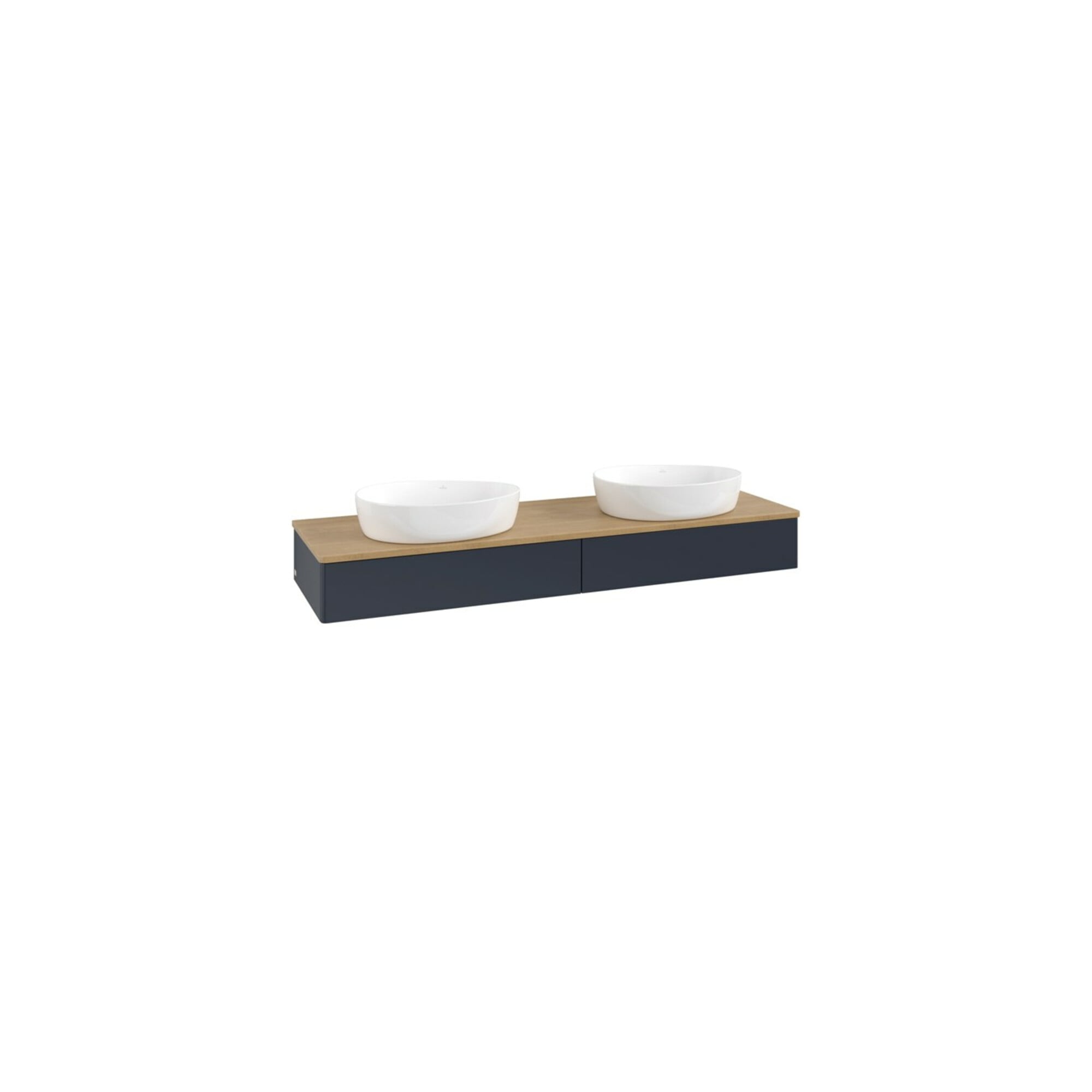 V&B Waschtischunterschrank ohne Frontstruktur Antao 160x50cm, WTP hon. Oa, md bl. m Lac ; Villeroy & Boch