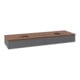 V&B Waschtischunterschrank ohne Frontstruktur Antao 160x50cm, WTP w. wal, Anthrac. m Lac-3
