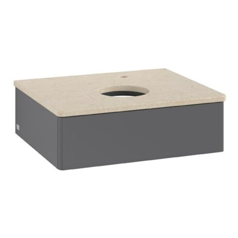 V&B Waschtischunterschrank ohne Frontstruktur Antao 60x19x50cm, HL, WBP botti., A m Lac