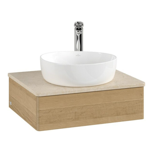 V&B Waschtischunterschrank ohne Frontstruktur Antao 60x19x50cm, HL, WBP botti., hon. Oa