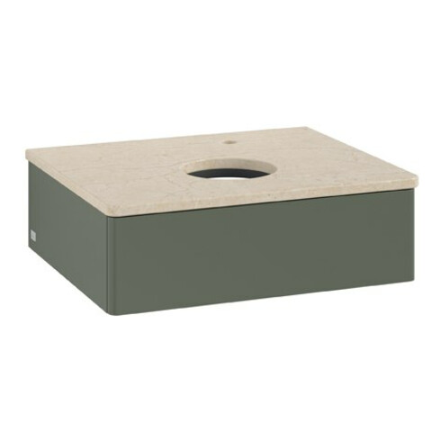 V&B Waschtischunterschrank ohne Frontstruktur Antao 60x19x50cm, HL, WBP botti., le g. m Lac