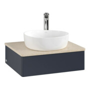 V&B Waschtischunterschrank ohne Frontstruktur Antao 60x19x50cm, HL, WBP botti., md bl. m Lac