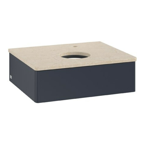 V&B Waschtischunterschrank ohne Frontstruktur Antao 60x19x50cm, HL, WBP botti., md bl. m Lac