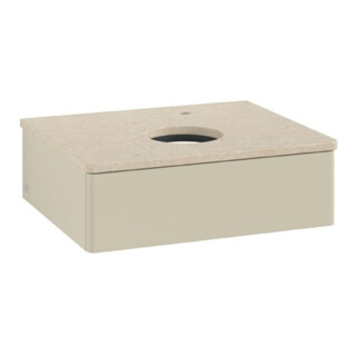 V&B Waschtischunterschrank ohne Frontstruktur Antao 60x19x50cm, HL, WBP botti., si Gr m Lac
