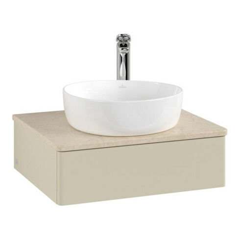 V&B Waschtischunterschrank ohne Frontstruktur Antao 60x19x50cm, HL, WBP botti., si Gr m Lac
