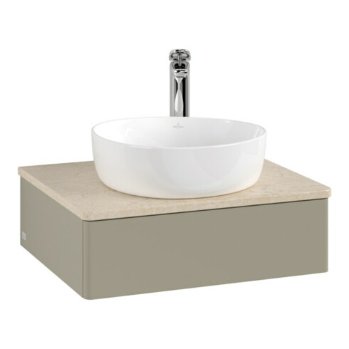V&B Waschtischunterschrank ohne Frontstruktur Antao 60x19x50cm, HL, WBP botti., st. Gr m Lac