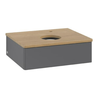 V&B Waschtischunterschrank ohne Frontstruktur Antao 60x19x50cm, HL, WBP hon. Oa, A m Lac