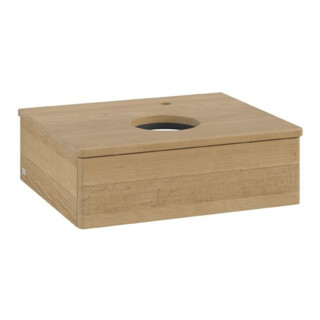V&B Waschtischunterschrank ohne Frontstruktur Antao 60x19x50cm, HL, WBP hon. Oa, hon. Oa