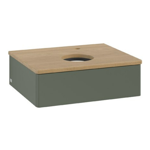 V&B Waschtischunterschrank ohne Frontstruktur Antao 60x19x50cm, HL, WBP hon. Oa, le g. m Lac
