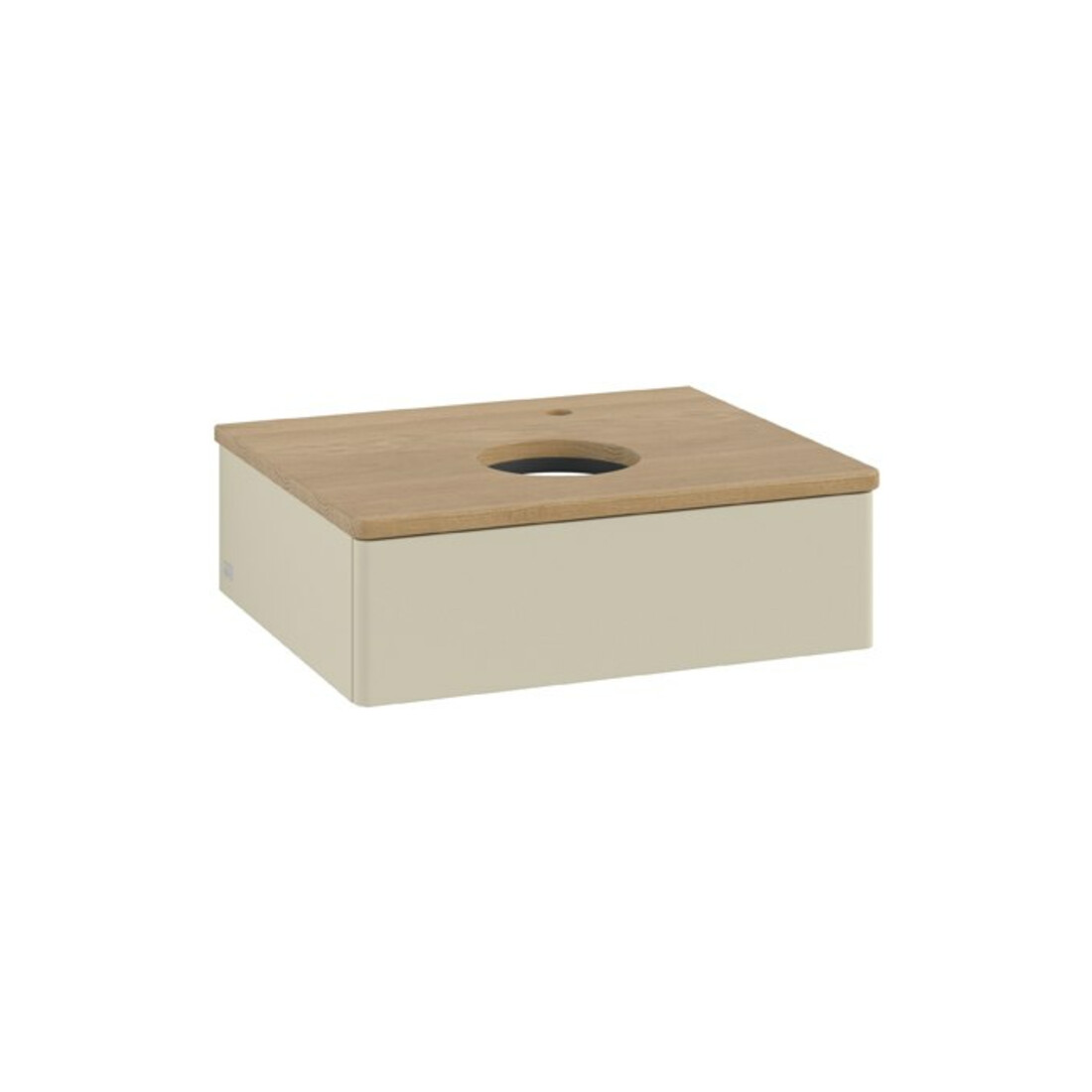 V&B Waschtischunterschrank ohne Frontstruktur Antao 60x19x50cm, HL, WBP hon. Oa, si Gr m Lac
