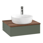 V&B Waschtischunterschrank ohne Frontstruktur Antao 60x19x50cm, HL, WBP w wa, lea gre. m Lac