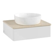 V&B Waschtischunterschrank ohne Frontstruktur Antao 60x19x50cm, WBP botti., glo wh. Lac