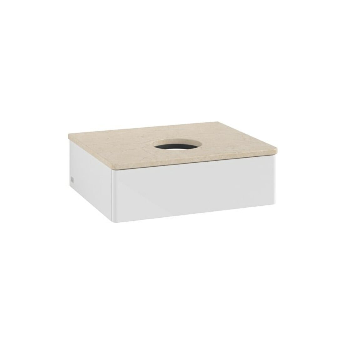 V&B Waschtischunterschrank ohne Frontstruktur Antao 60x19x50cm, WBP botti., glo wh. Lac