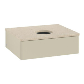 V&B Waschtischunterschrank ohne Frontstruktur Antao 60x19x50cm, WBP botti., si Gr m Lac
