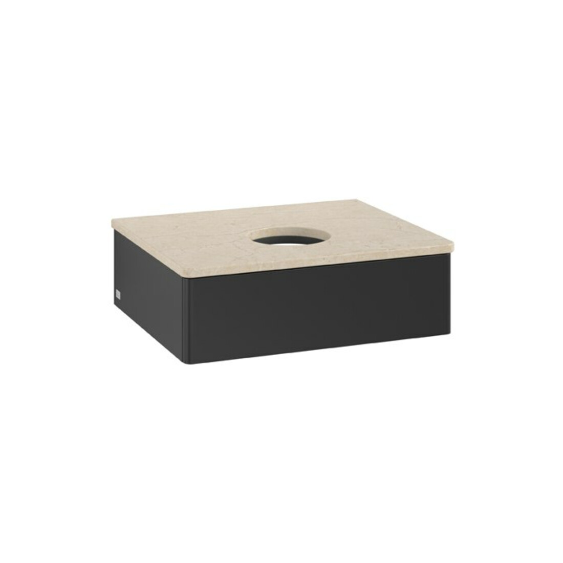 V&B Waschtischunterschrank ohne Frontstruktur Antao 60x19x50cm, WBP-farbe botti., bla m Lac