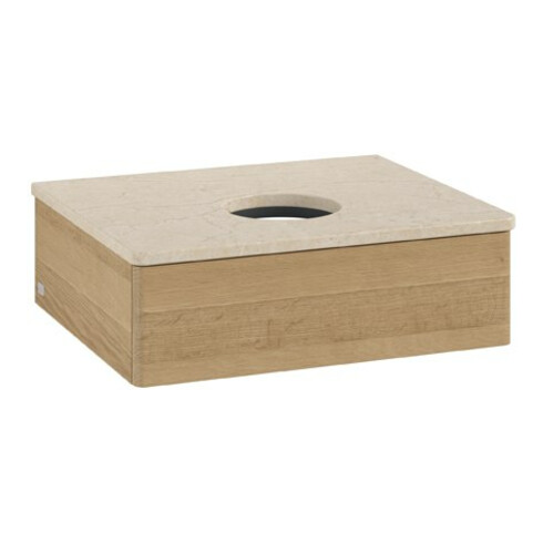 V&B Waschtischunterschrank ohne Frontstruktur Antao 60x19x50cm, WBP-farbe botti., honey oak
