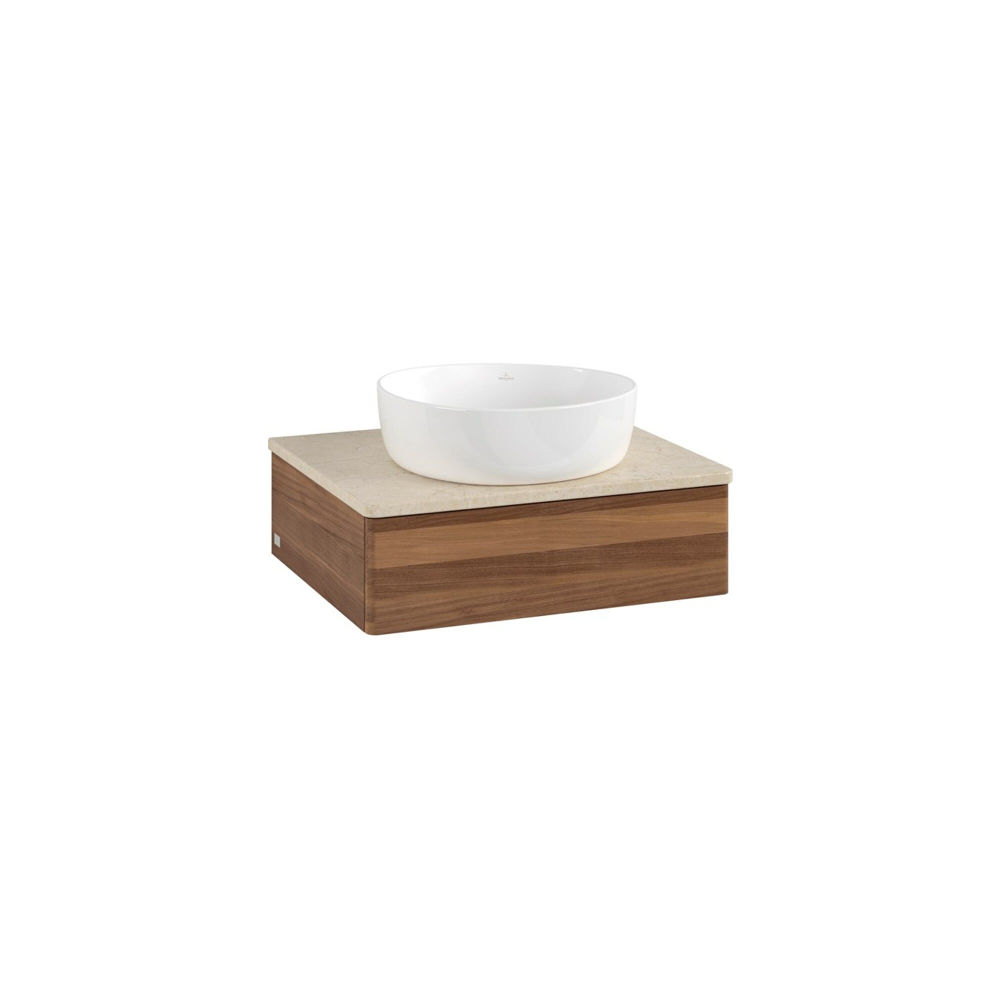V&B Waschtischunterschrank ohne Frontstruktur Antao 60x19x50cm, WBP-farbe botti., w. walnut ; Villeroy & Boch