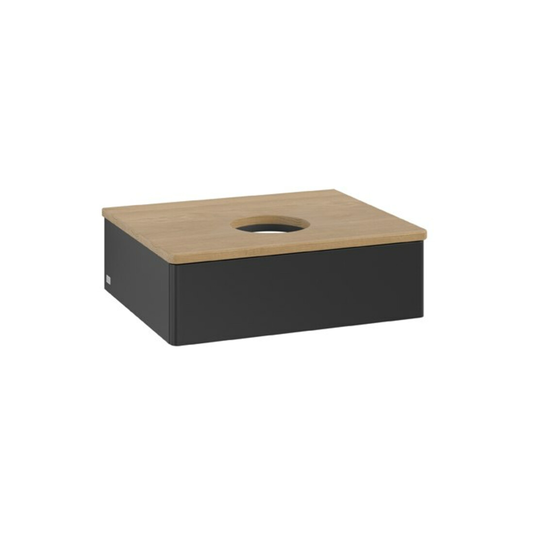 V&B Waschtischunterschrank ohne Frontstruktur Antao 60x19x50cm, WBP-farbe hon. Oa, bla m Lac