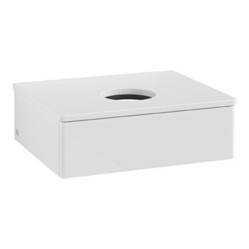 V&B Waschtischunterschrank ohne Frontstruktur Antao 60x19x50cm, WBP-farbe Lac, glo wh. Lac