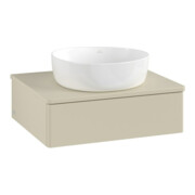 V&B Waschtischunterschrank ohne Frontstruktur Antao 60x19x50cm, WBP-farbe Lac, si Gr m Lac