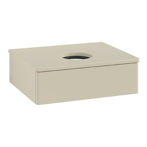 V&B Waschtischunterschrank ohne Frontstruktur Antao 60x19x50cm, WBP-farbe Lac, si Gr m Lac