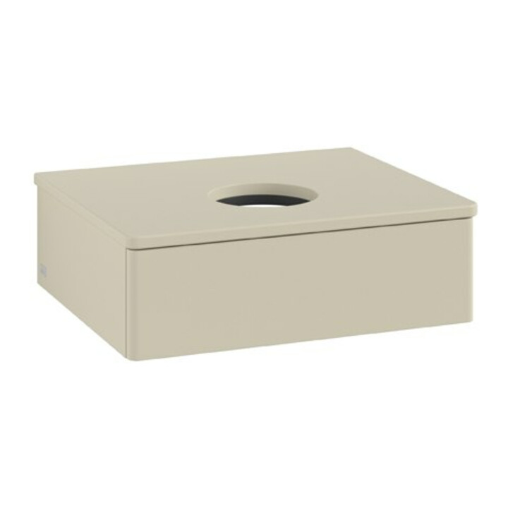V&B Waschtischunterschrank ohne Frontstruktur Antao 60x19x50cm, WBP-farbe Lac, si Gr m Lac