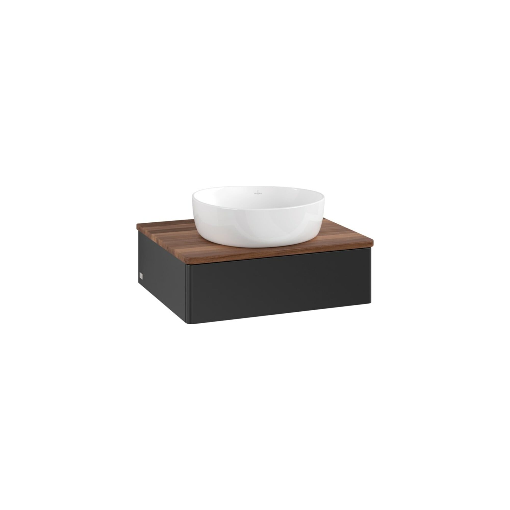 V&B Waschtischunterschrank ohne Frontstruktur Antao 60x19x50cm, WBP-farbe w. wal, bla m Lac ; Villeroy & Boch