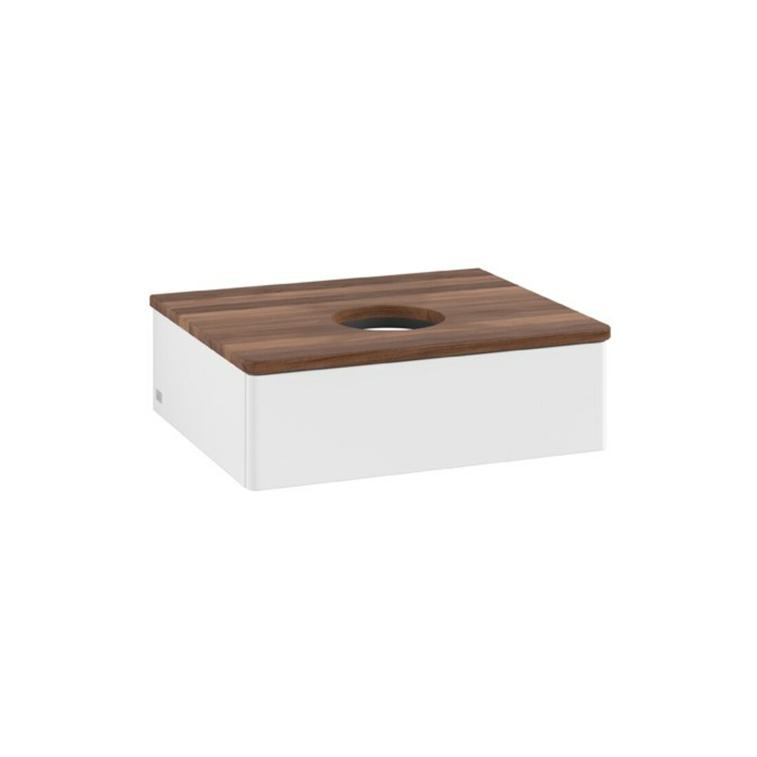 V&B Waschtischunterschrank ohne Frontstruktur Antao 60x19x50cm, WBP-farbe w. wal, wh. m Lac